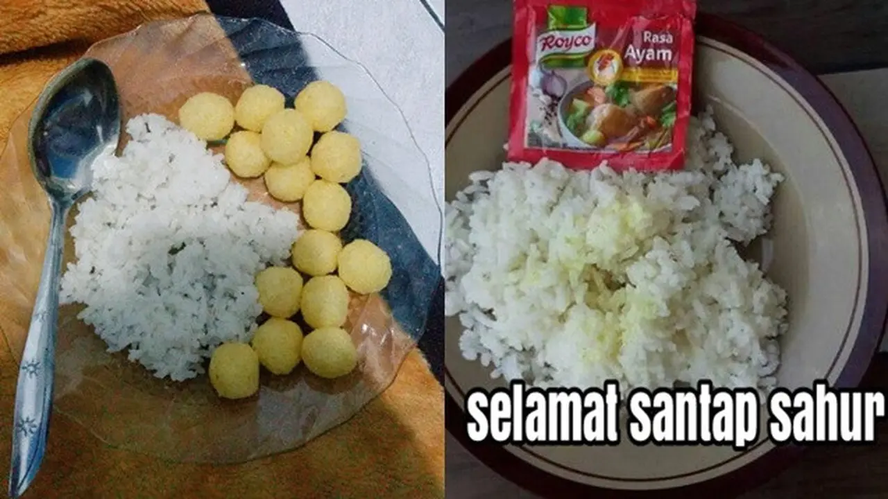 6 Kreasi Menu Sahur Ala Netizen Ini Bikin Geleng Kepala