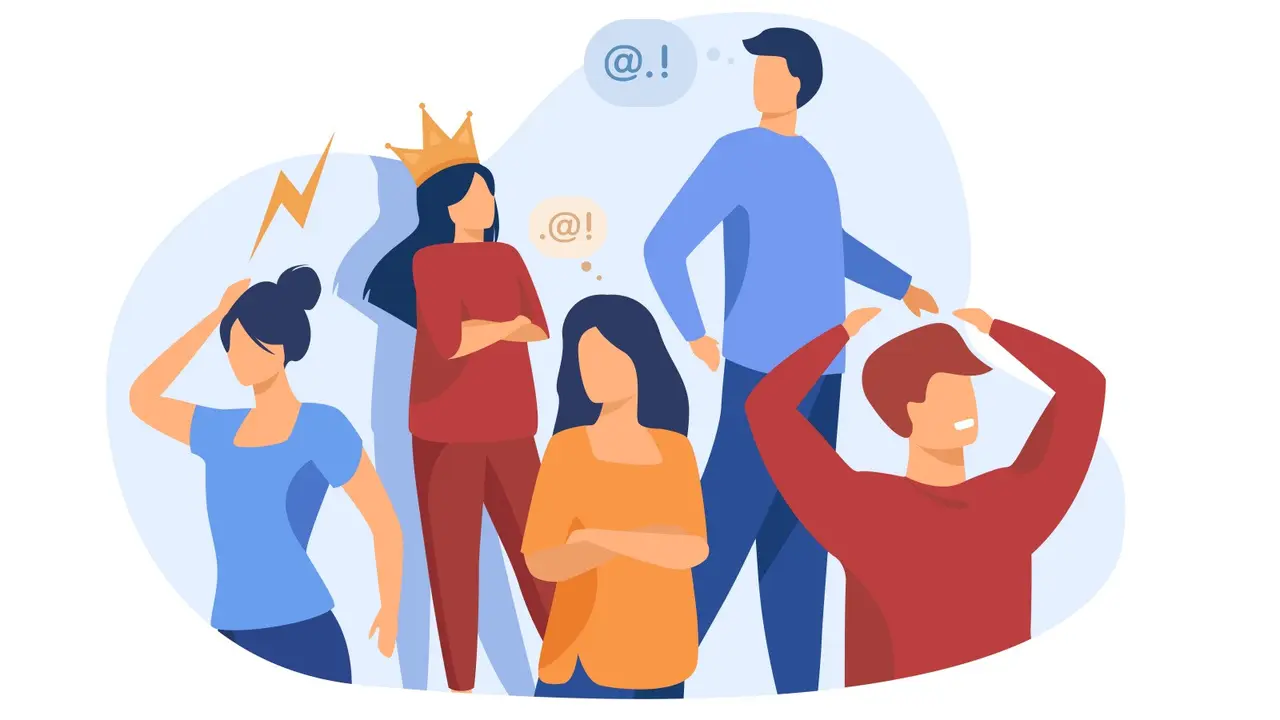 Ilustrasi orang egois, egoisme, toxic, konflik