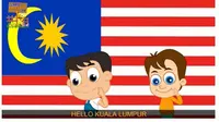 Lirik Lagu Hello Kuala Lumpur yang Diduga Jiplak Lagi Halo-Halo Bandung dan Bikin Warganet Indonesia Geram. foto: Youtube 'Lagu Kanak TV'