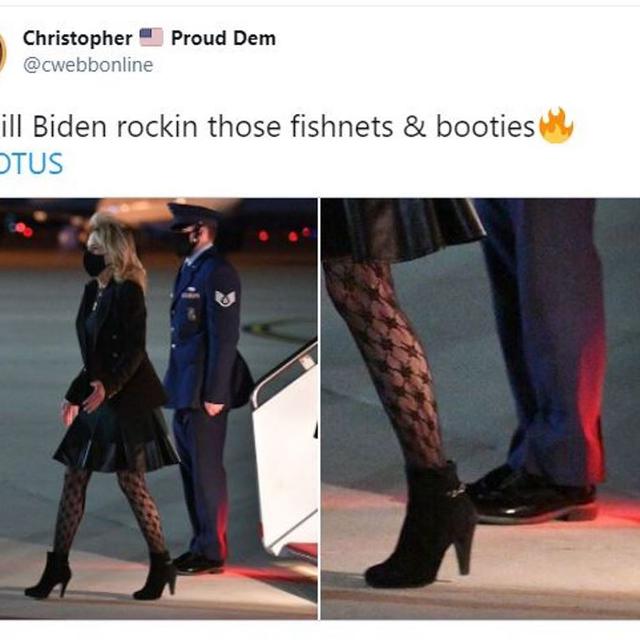 Tampil Modis dengan Stoking, Istri Joe Biden Malah Banyak Diprotes