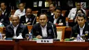 Ketua BNN Heru Winarko (tengah) saat mengikuti rapat dengan Komisi III DPR di Kompleks Parlemen, Jakarta, Rabu (12/6/2019). Rapat tersebut membahas Rencana Kerja dan Anggaran (RKA) K/L Tahun Anggaran 2020. (Liputan6.com/JohanTallo)