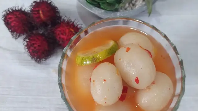Resep asinan buah rambutan