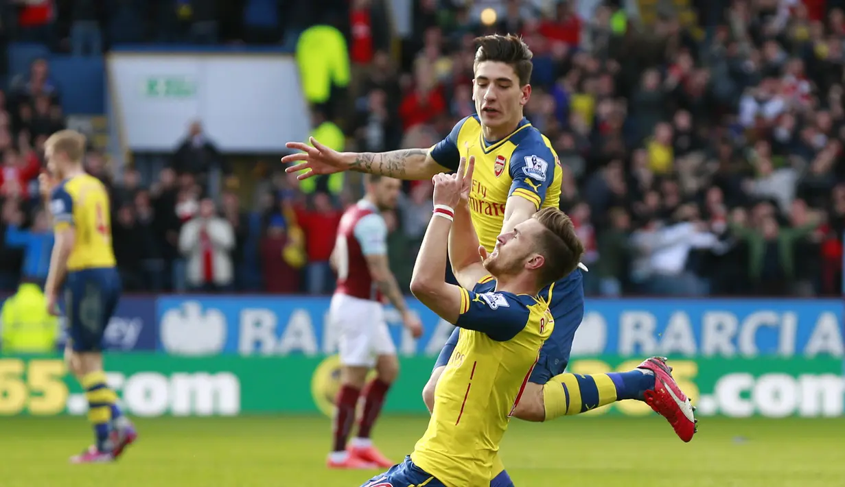 Aaron Ramsey menjadi pahlawan kemenangan Arsenal setelah mencetak gol di menit 12