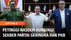 Dinamika politik jelang Pemilu 2024 makin cair, dan menunjukkan tanda-tanda kolaborasi dalam mendukung pasangan capres dan cawapres. Pengurus Partai Nasdem, pada Kamis (26/01) siang bertandang ke kantor Sekretariat Bersama Partai Gerindra dan PKB.