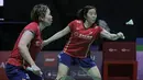 Chen Qing Chen/Jia Yi Fan yang merupakan unggulan pertama turnamen pun mampu unggul 11-7 di interval game pertama. (Bola.com/Ikhwan Yanuar)