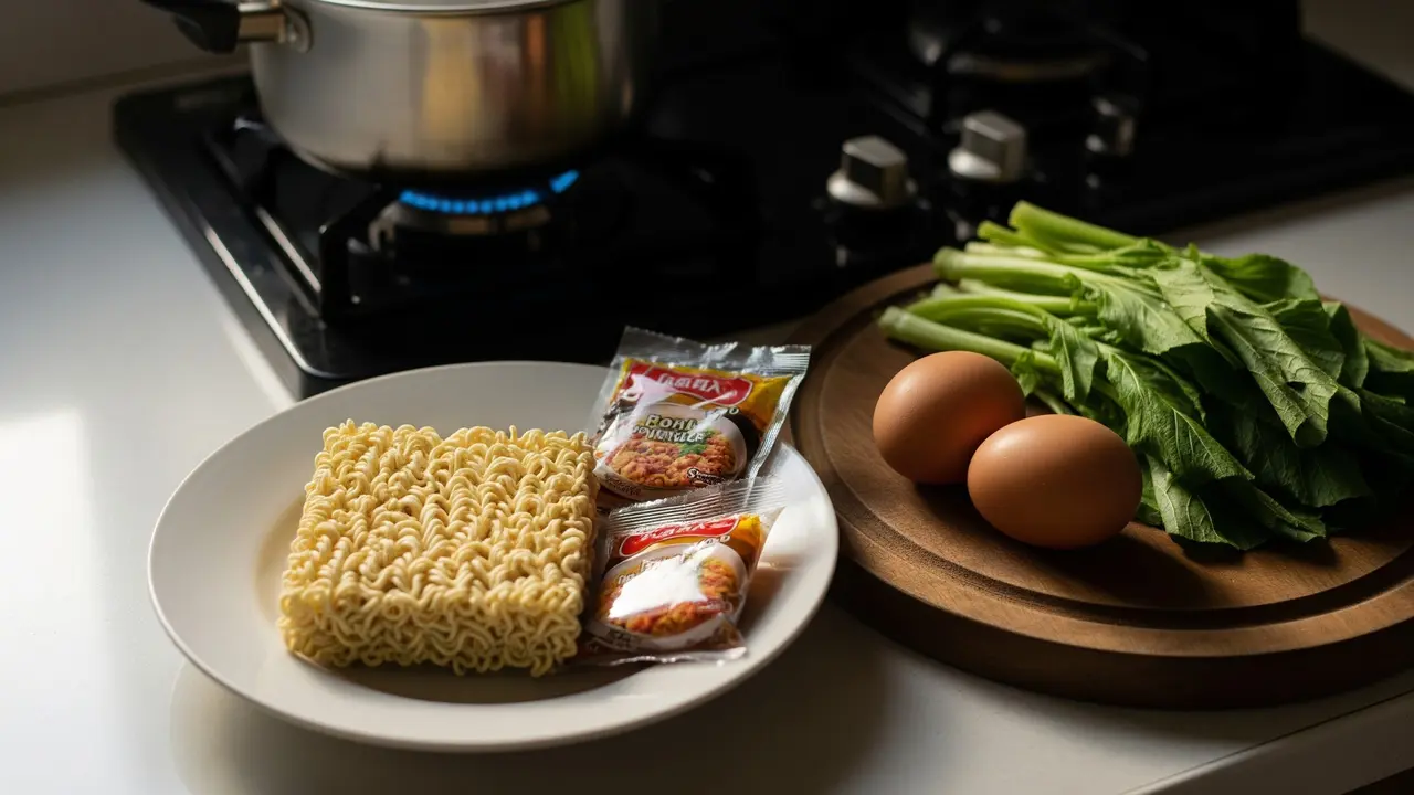 reasi Menu Sahur Modal Mi Instan dan Telur