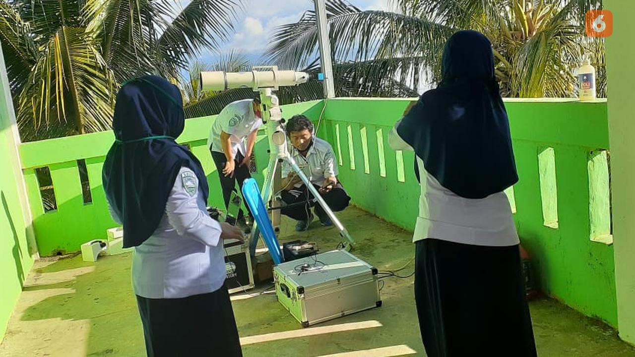 pemantauan hilal di desa marana