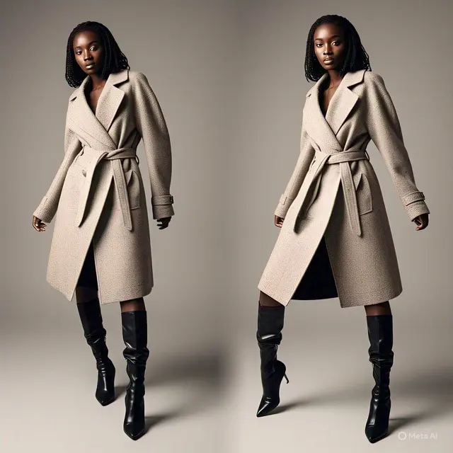 Long Outer dengan Sepatu Boots: Fusion Vintage dan Modern