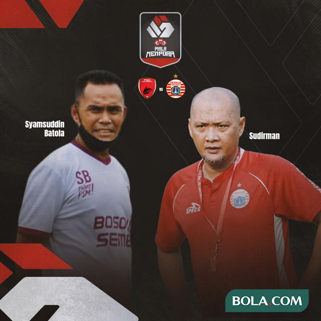 Piala Menpora - PSM Makassar Vs Persija Jakarta - Head to Head Pelatih