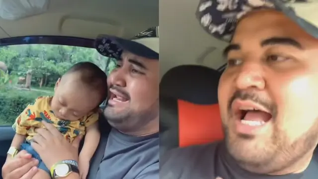 Viral Video Anak Tertidur di Taman Safari, Aksi Kocak Sang Ayah Bangunkan Anaknya ini Bikin Ngakak