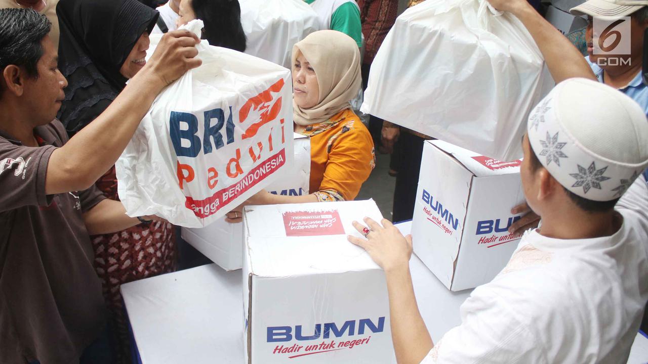 Ilustrasi pembagian sembako