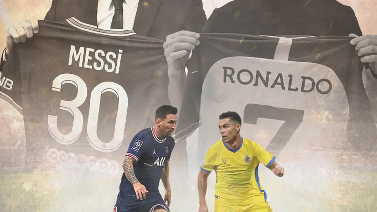 Ilustrasi - Lionel Messi dan Cristiano Ronaldo