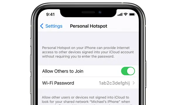 Cara aktifkan Hotspot di iPhone
