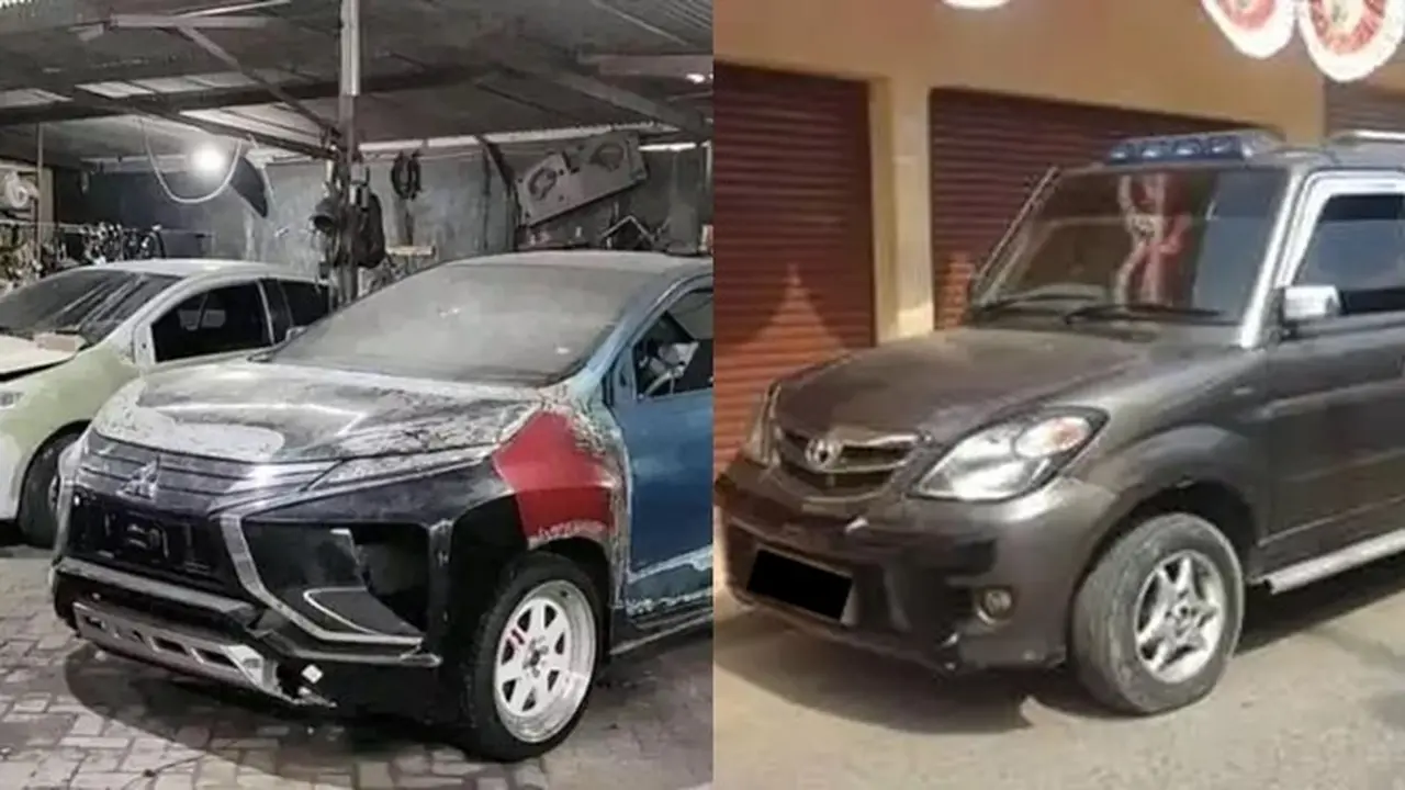 8 Modifikasi Nyeleneh Dua Mobil Jadi Satu Ini Bikin Geleng Kepala