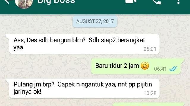 6 Chat Orang Tua ke Anak saat Pagi Hari Ini Bikin Senyum