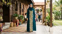 7 Model Gamis Kombinasi Depan untuk Gaya Muslimah Modern, Tampil Percaya Diri
