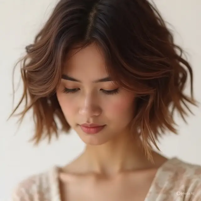 Model Rambut Pendek Wanita Sebahu Kelihatan Tirus
