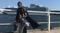 Susi Pudjiastuti bersama cucu di Yokohama, Jepang. (dok.Instagram @susipudjiastuti115/https://www.instagram.com/p/B4byNv3HTGF/Henry)