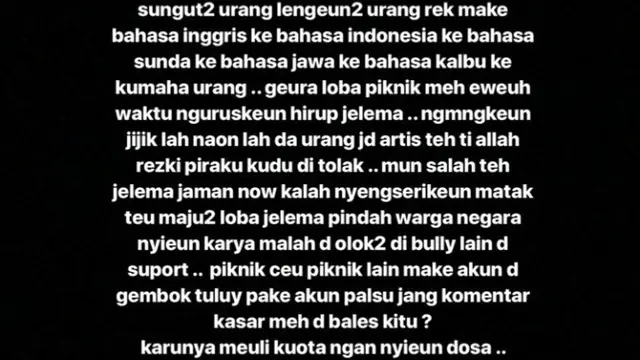 Cita Citata Geram kepada Warganet