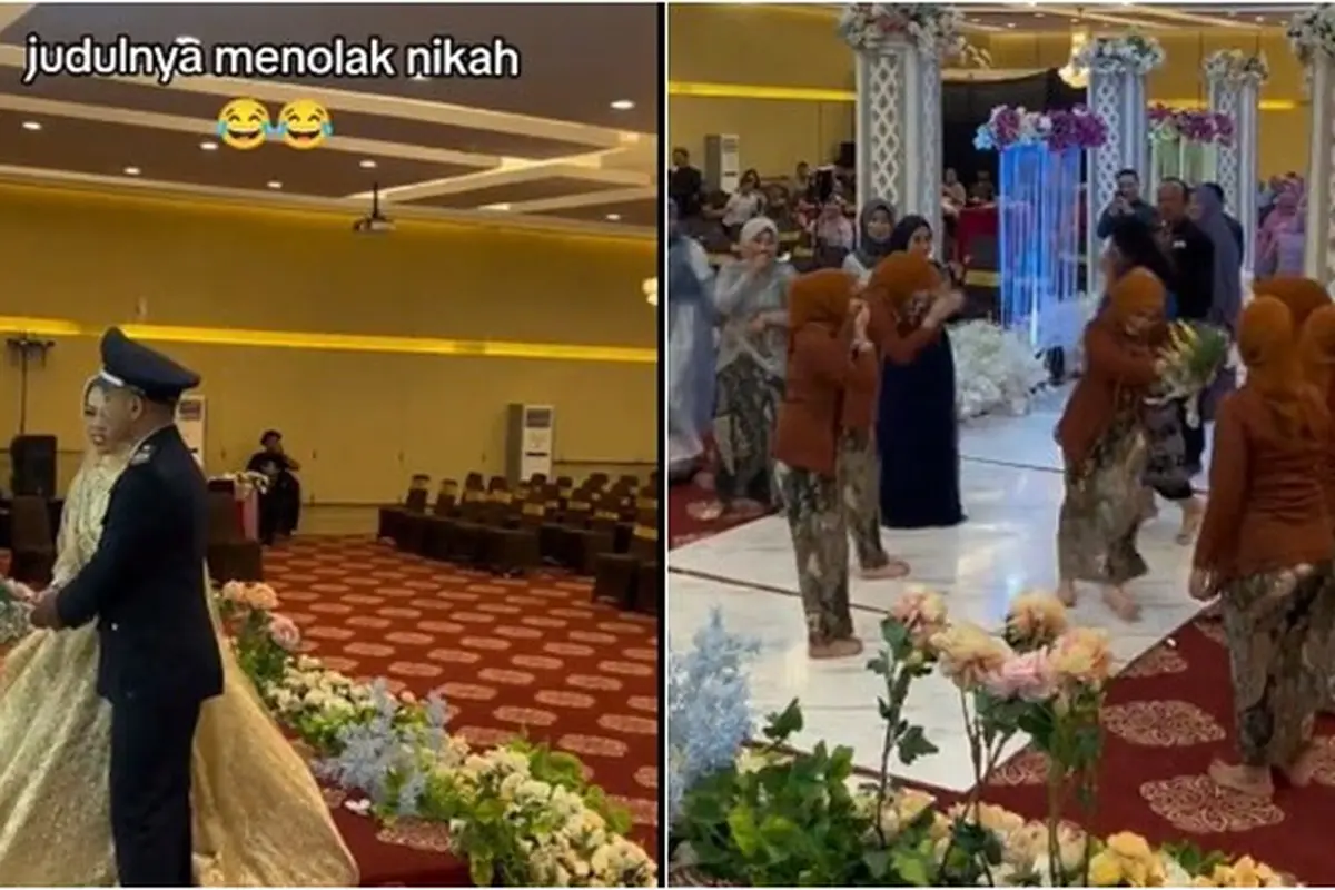 Momen Bridesmaid Menolak Bunga yang Dilempar Pengantin Ini Bikin Geleng Kepala