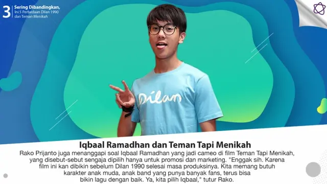 [Bintang] Sering Dibandingkan, Ini 5 Perbedaan Dilan 1990 dan Teman Menikah