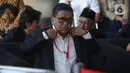 KPK juga menetapkan Hasto Kristiyanto sebagai tersangka dugaan perintangan penyidikan atau Obstruction of Justice (OOJ) dalam kasus tersebut. (Liputan6.com/Angga Yuniar)