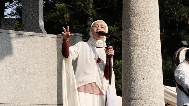 Penyanyi-penulis lagu asal Indonesia Feby Putri pada Minggu (22/3/2026). (Dok. CNA)