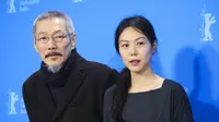Hong Sang Soo dan Kim Min Hee. (Vianney Le Caer/Invision/AP)