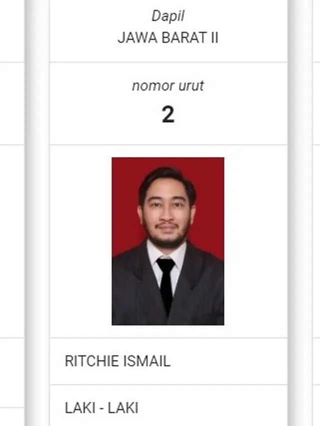 Jeje Govinda (situs KPU)