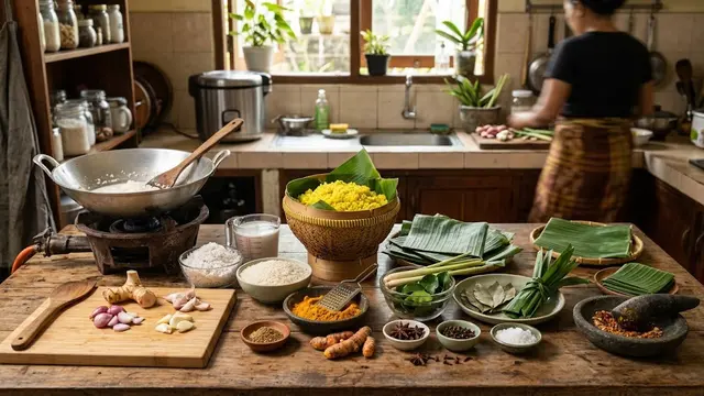 Resep Nasi Kuning Cokot/AI Generated