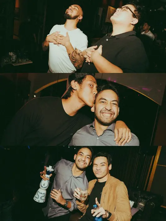 Sementara sang kekasih, mengenakan kemeja warna abu-abu dan celana hitam. [IG @anyegeraldine]