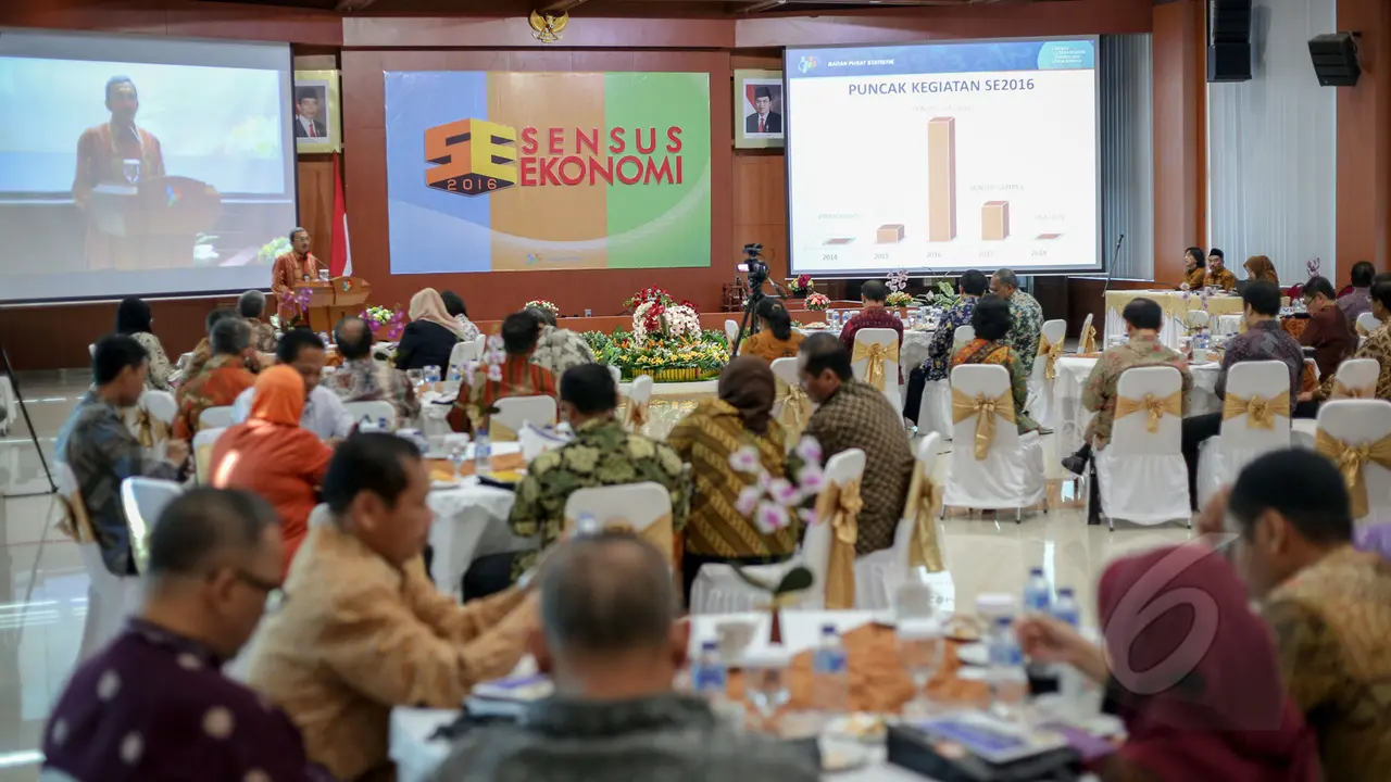 BPS Luncurkan Logo Sensus Ekonomi 2016 