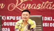 Ketua Divisi Data dan Informasi KPU DKI Jakarta, Fahmi Zikrillah menyampaikan bahwa kebutuhan pantarlih sebanyak 29.315 orang yang tersebar di 14.775 TPS se DKI Jakarta. (Istimewa)