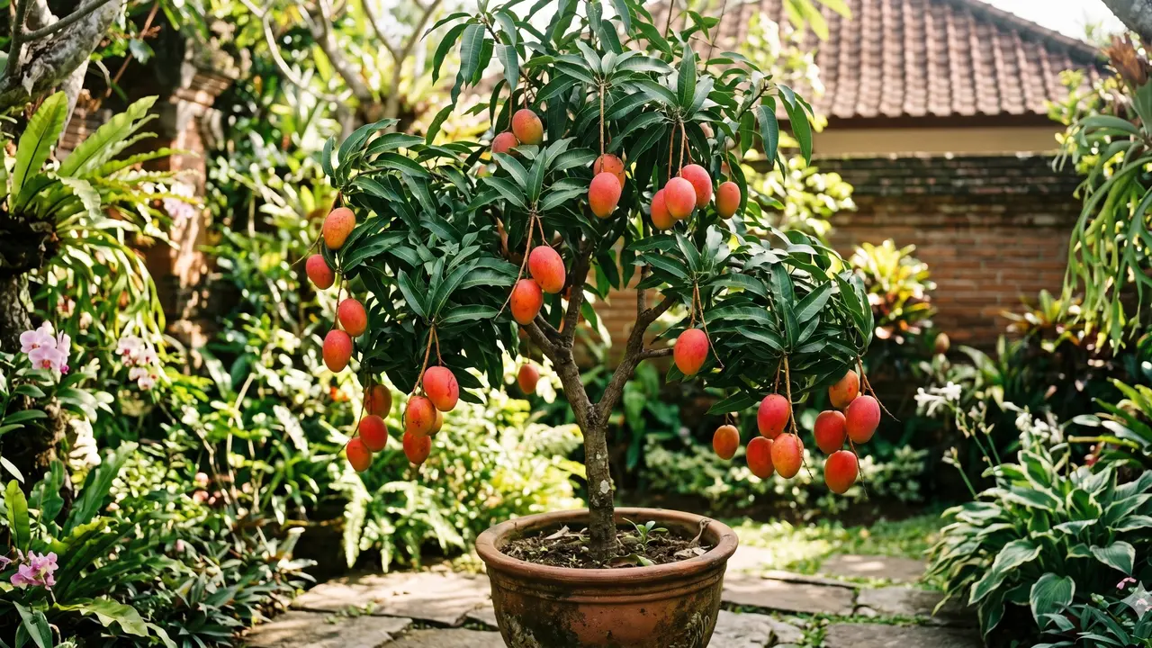 Jenis Pohon Mangga yang Tidak Tinggi (Foto: Gemini AI)