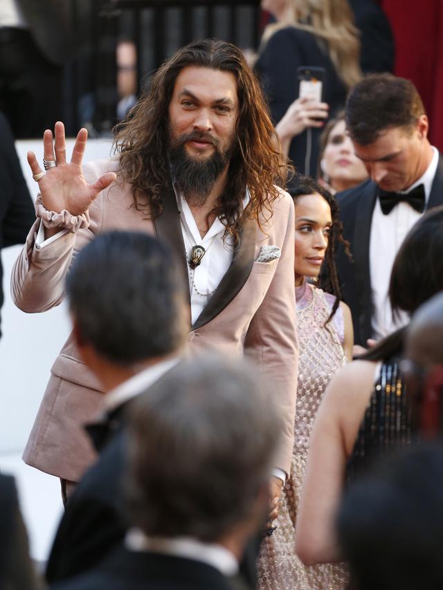 Jason Momoa di Oscar 2019 (Photo by Eric Jamison/Invision/AP).