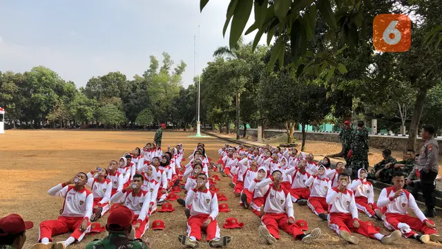 Peserta Diklat Paskibraka 2019 Istirahat Sejenak