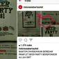 Media sosial dihebohkan sebuah pamflet acara 'Beer Party' yang disponsori oleh Allah SWT di kawasan Kabupaten Serang, Banten. (Liputan6.com/Yandhi Deslatama)