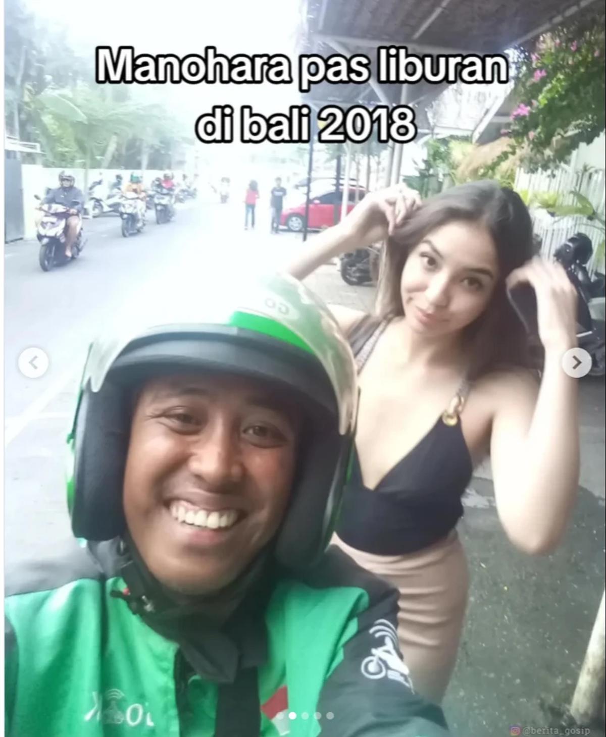 Orderan Tak Terlupakan, Abang Ojol Unggah Foto Lawas Bareng Manohara Bikin Salfok