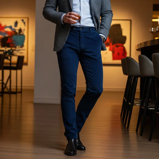 Model Celana Panjang Slim Fit untuk Pria (Image by Gemini AI)