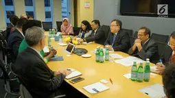 Menteri PPN / Kepala Bappenas Bambang Brodjonegoro melakukan pertemuan dengan World Bank dan IFC di World Bank, Washington DC, Rabu (11/10). Pertemuan untuk mendorong pembangunan infrastruktur. (Liputan6.com/Pool/Bappenas)