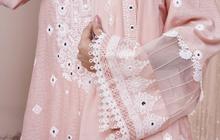 8 Model Gamis Syari A-Line Kombinasi Brokat, Inspirasi Tampilan Anggun Berkelas