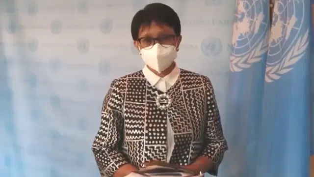 Menteri Luar Negeri Retno Marsudi telah tiba di New York untuk menghadiri pertemuan khusus dengan Majelis Umum PBB.