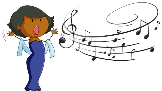 Ilustrasi tangga nada, birama, bernyanyi