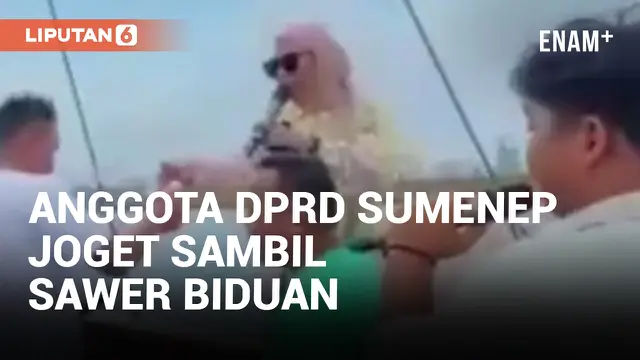 Anggota DPRD Sumenep Joget Hingga Nyawer Biduan di Atas Kapal