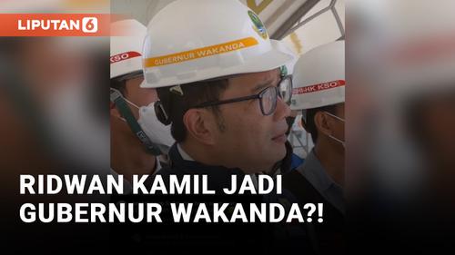 VIDEO: Ridwan Kamil Kedapatan Gunakan Helm Gubernur Wakanda