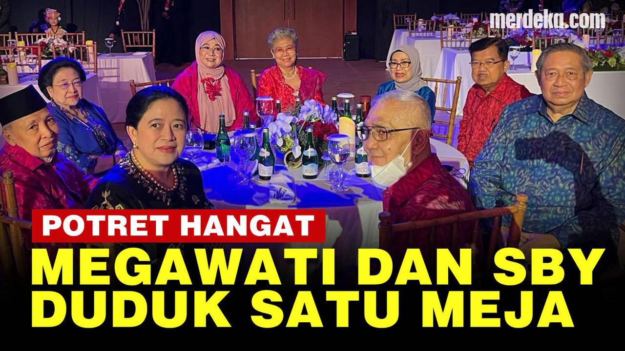VIDEO: Megawati dan SBY Duduk Satu Meja di G20 Bali