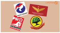 Banner Infografis Elektabilitas Partai Baru Berdasarkan Hasil Survei. (Liputan6.com/Triyasni)