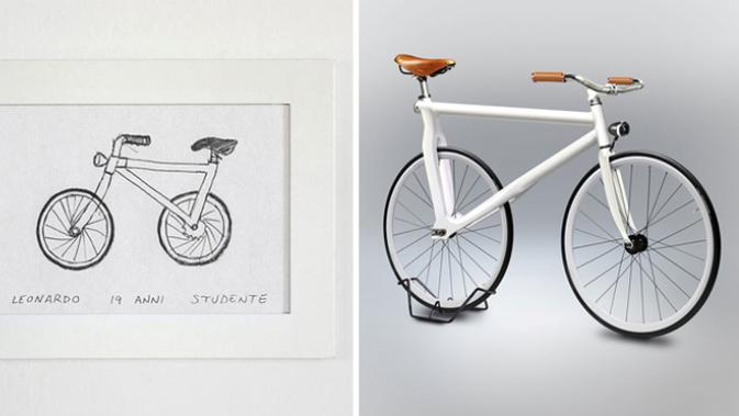 Ratusan Sketsa Sepeda  dari Ingatan Direalisasikan dalam 