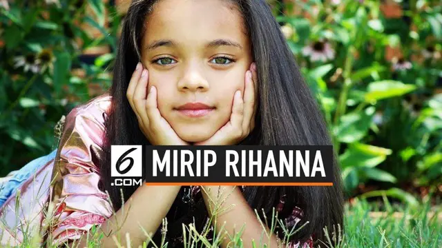 VIDEO: Bak Pinang Dibelah Dua, Model Cilik Ini Mirip Dengan Rihanna