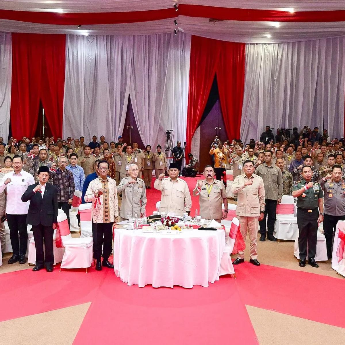 Presiden Prabowo di Acara Halal Bihalal Purnawirawan TNI